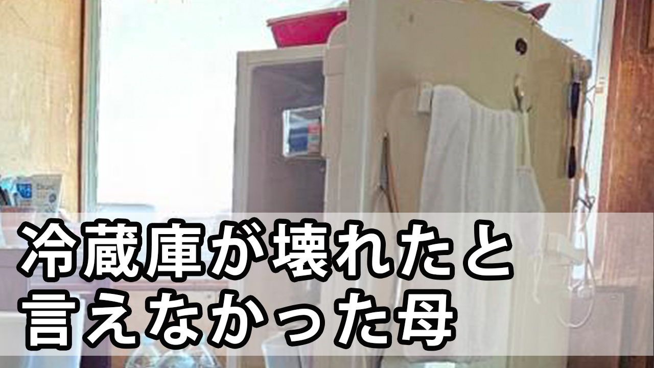 冷蔵庫が壊れたと弱音を吐かなかった母